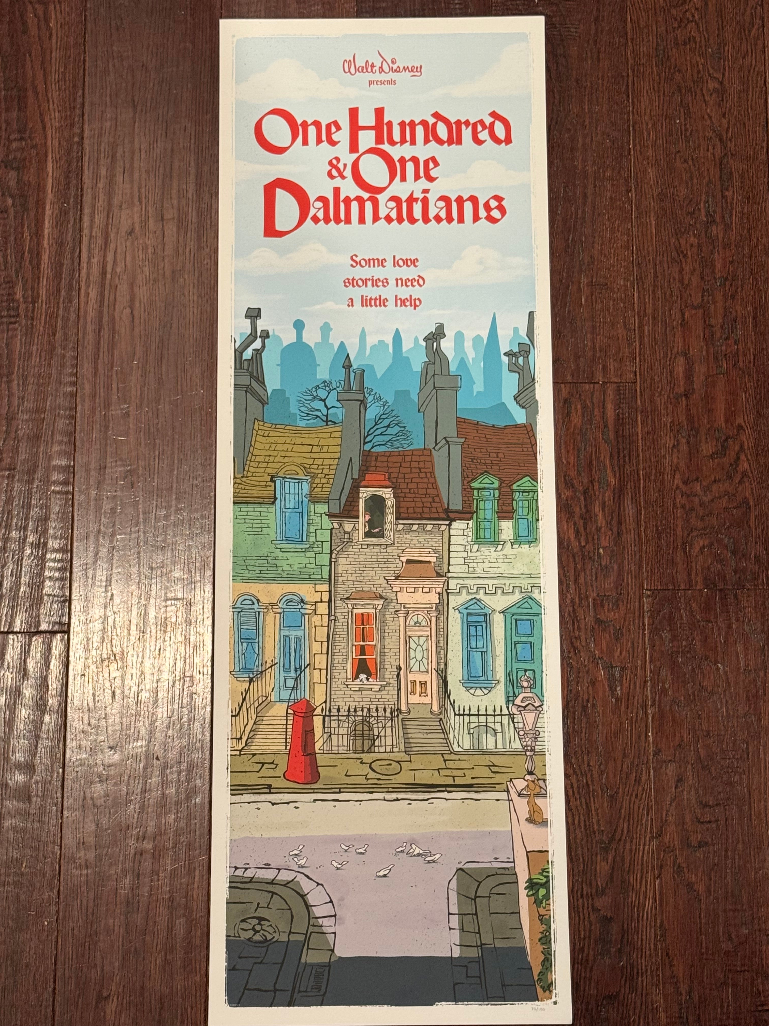 101 Dalmatians – Color by Ben Harman – Limited Edition Fine Art Print (76/100)