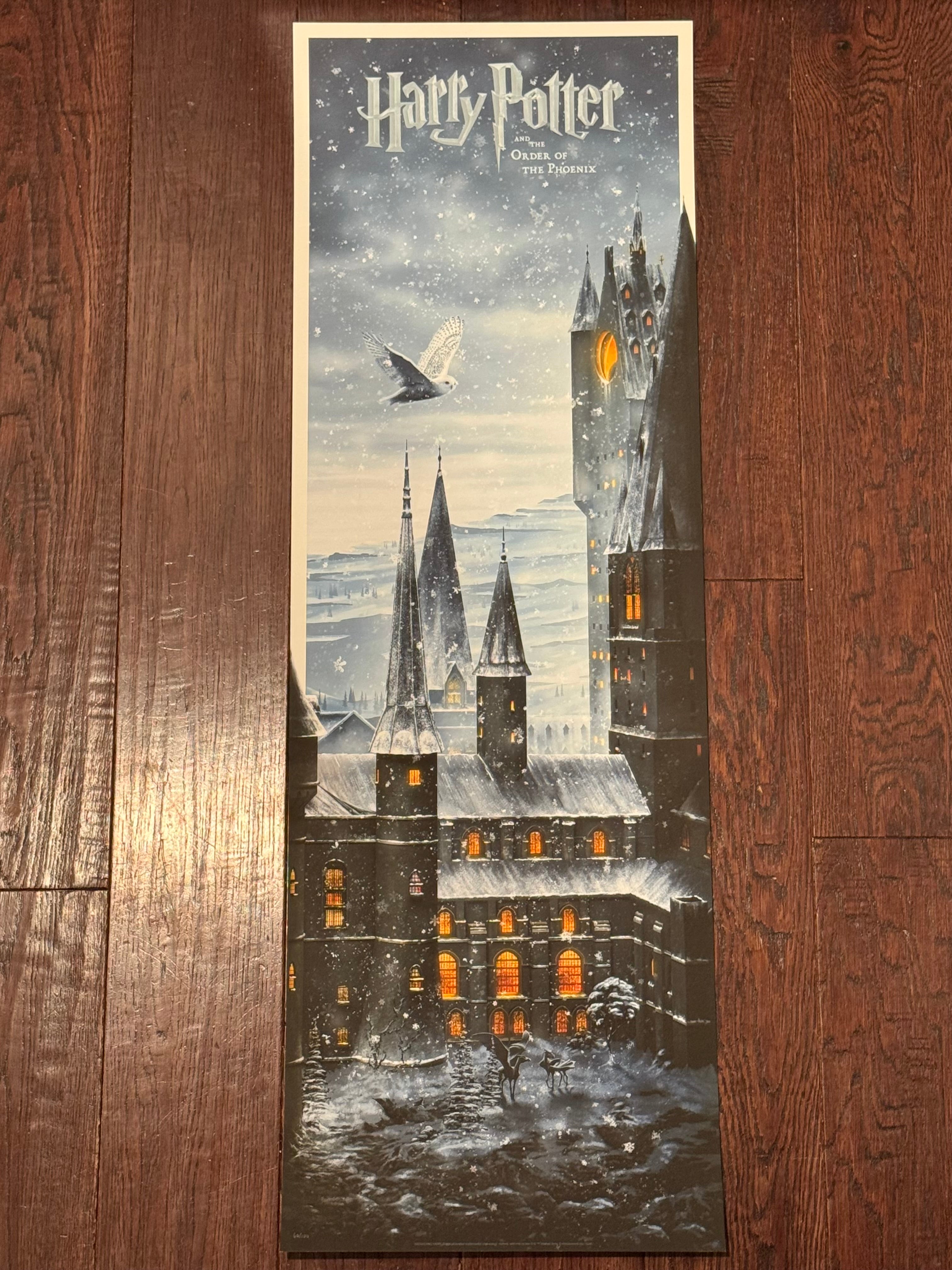 Harry Potter – Journey Through Hogwarts – 7-Print Fine Art Set by Ben Harman – Years 1 through 7