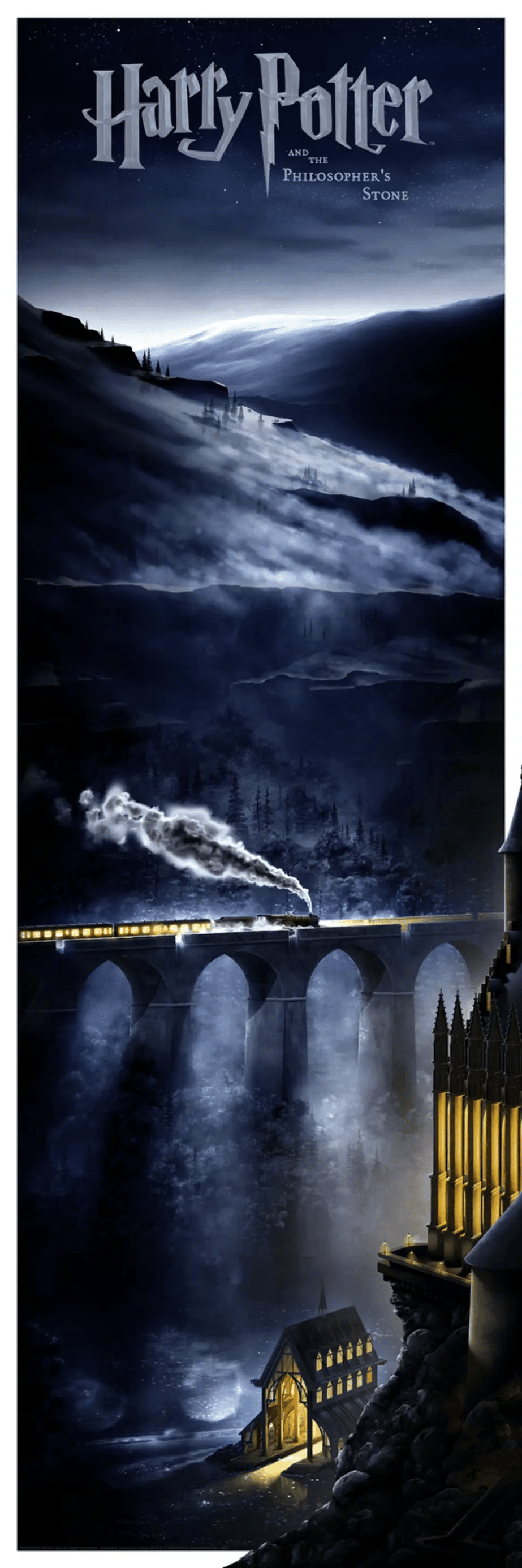 Harry Potter – Journey Through Hogwarts – 7-Print Fine Art Set by Ben Harman – Years 1 through 7