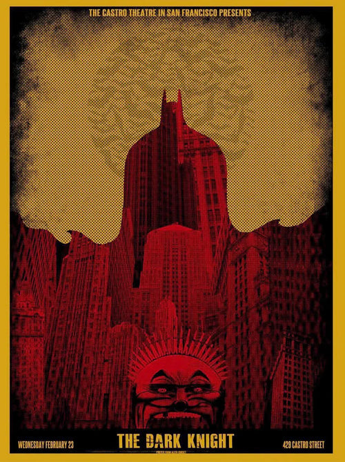 Batman – The Dark Knight (Castro Theatre) by David O'Daniel – Screen Print