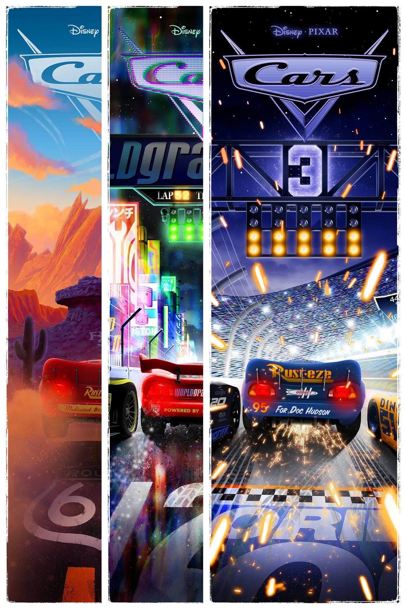 Cars Trilogy by Ben Harman – 3-Print Fine Art Set