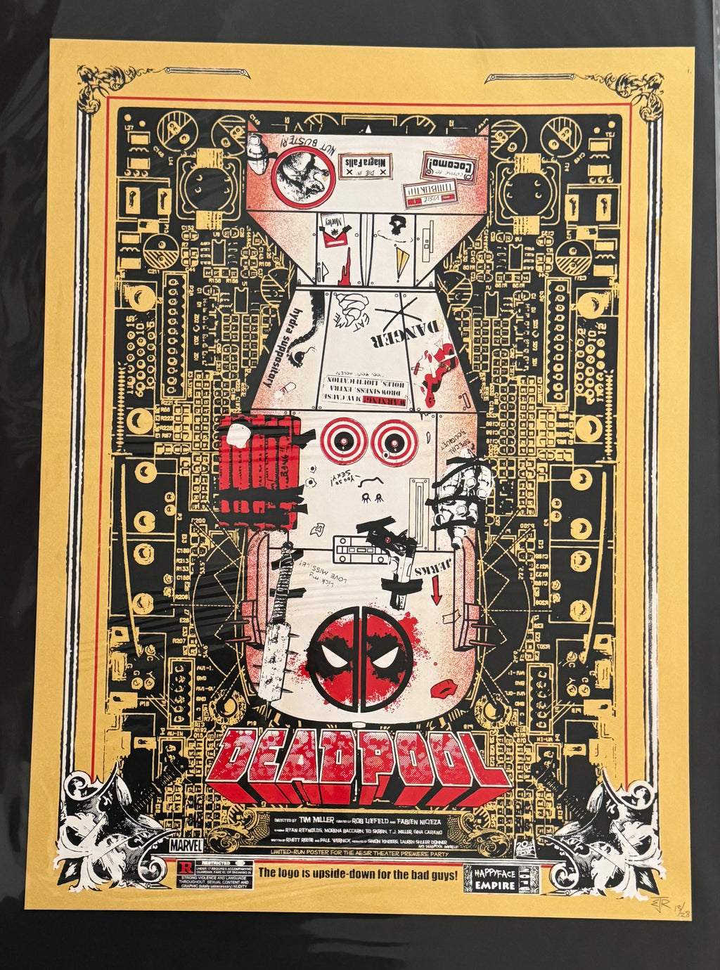 Deadpool – Gold Variant by EJR – Fine Art Print (13/28)