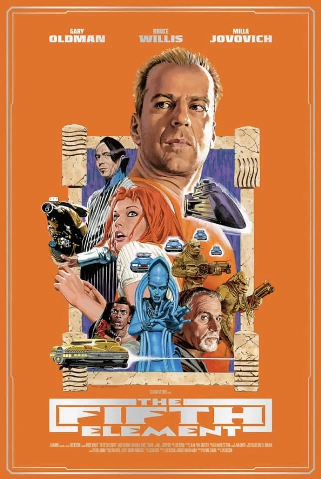 The Fifth Element – Variant Orange by Paul Mann – Screen Print (AP 11/22)