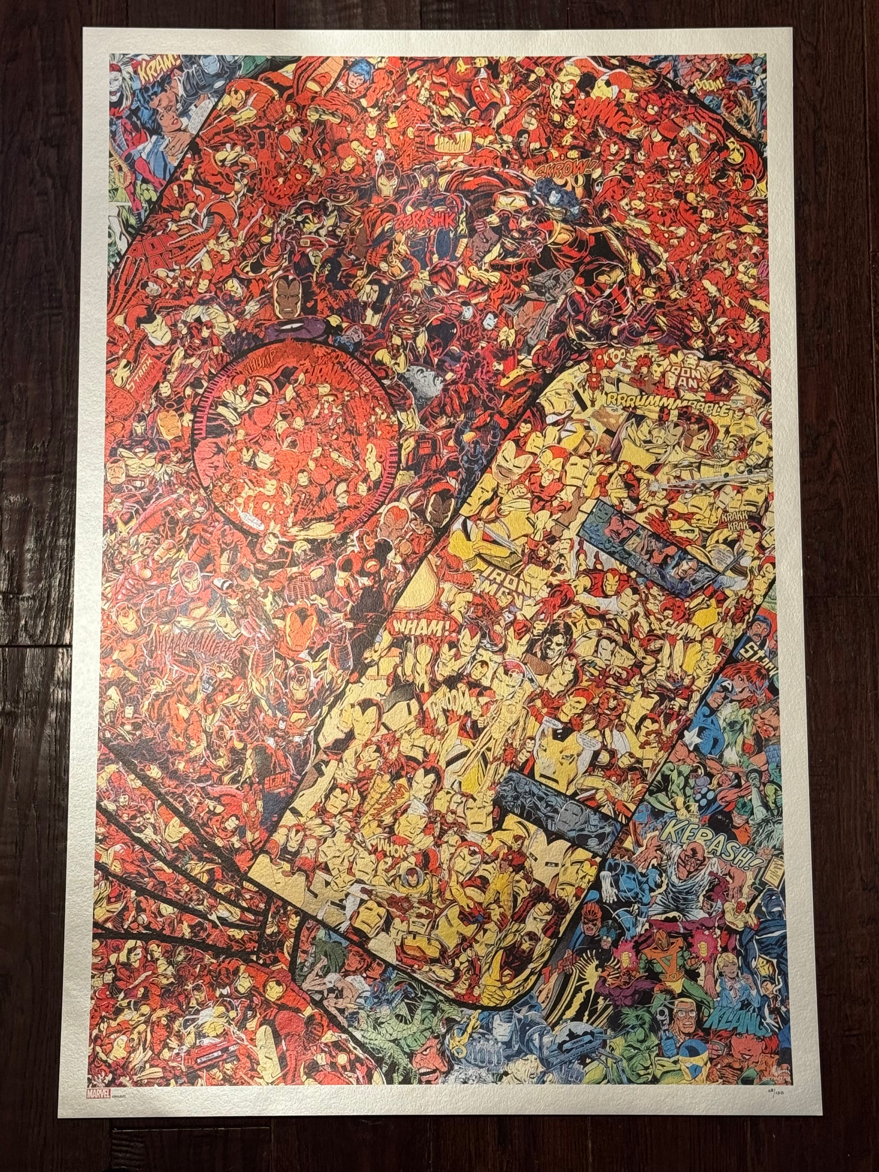 Iron Man – Collage Metallic Variant by Mr. Garcin – Fine Art Print (28/150)