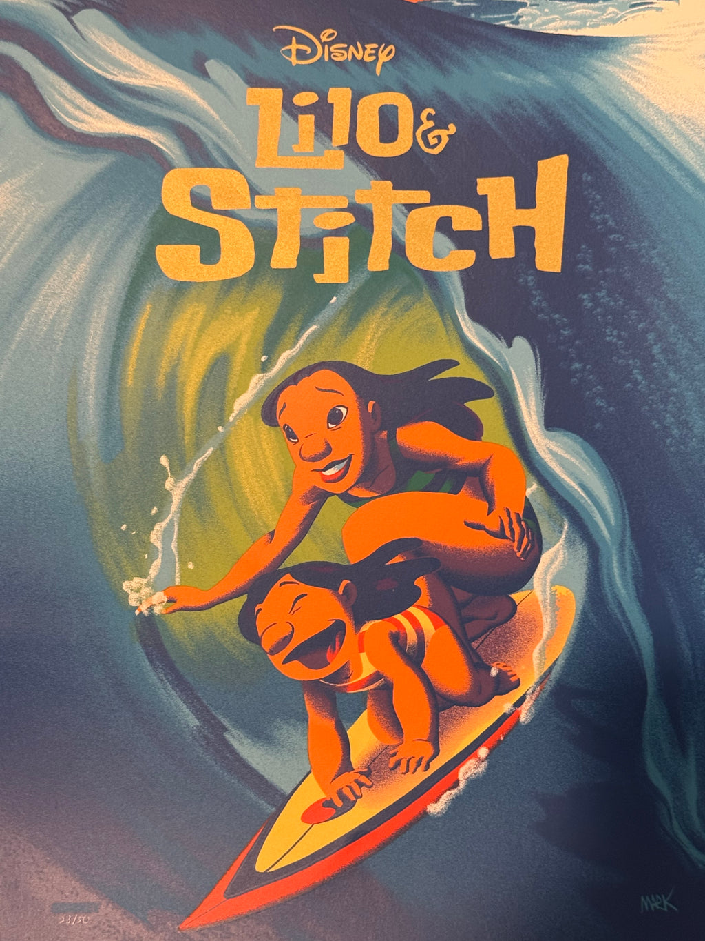 Lilo & Stitch – Foil Edition by Mark Englert – Fine Art Print (23/50)