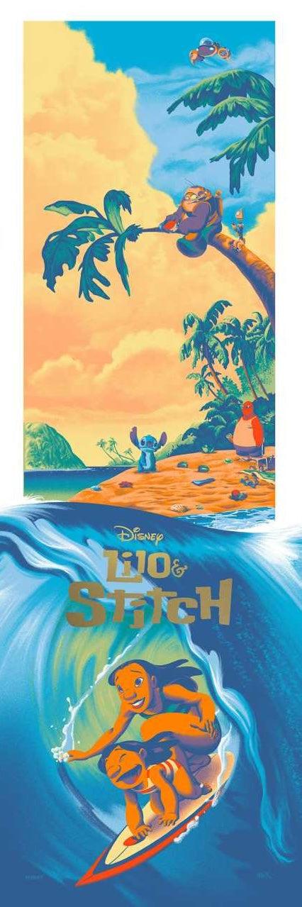 Lilo & Stitch – Foil Edition by Mark Englert – Fine Art Print (23/50)