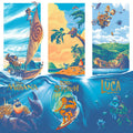 Disney Ocean Series (Moana, Lilo & Stitch, Luca) by Mark Englert – 3-Print Fine Art Set