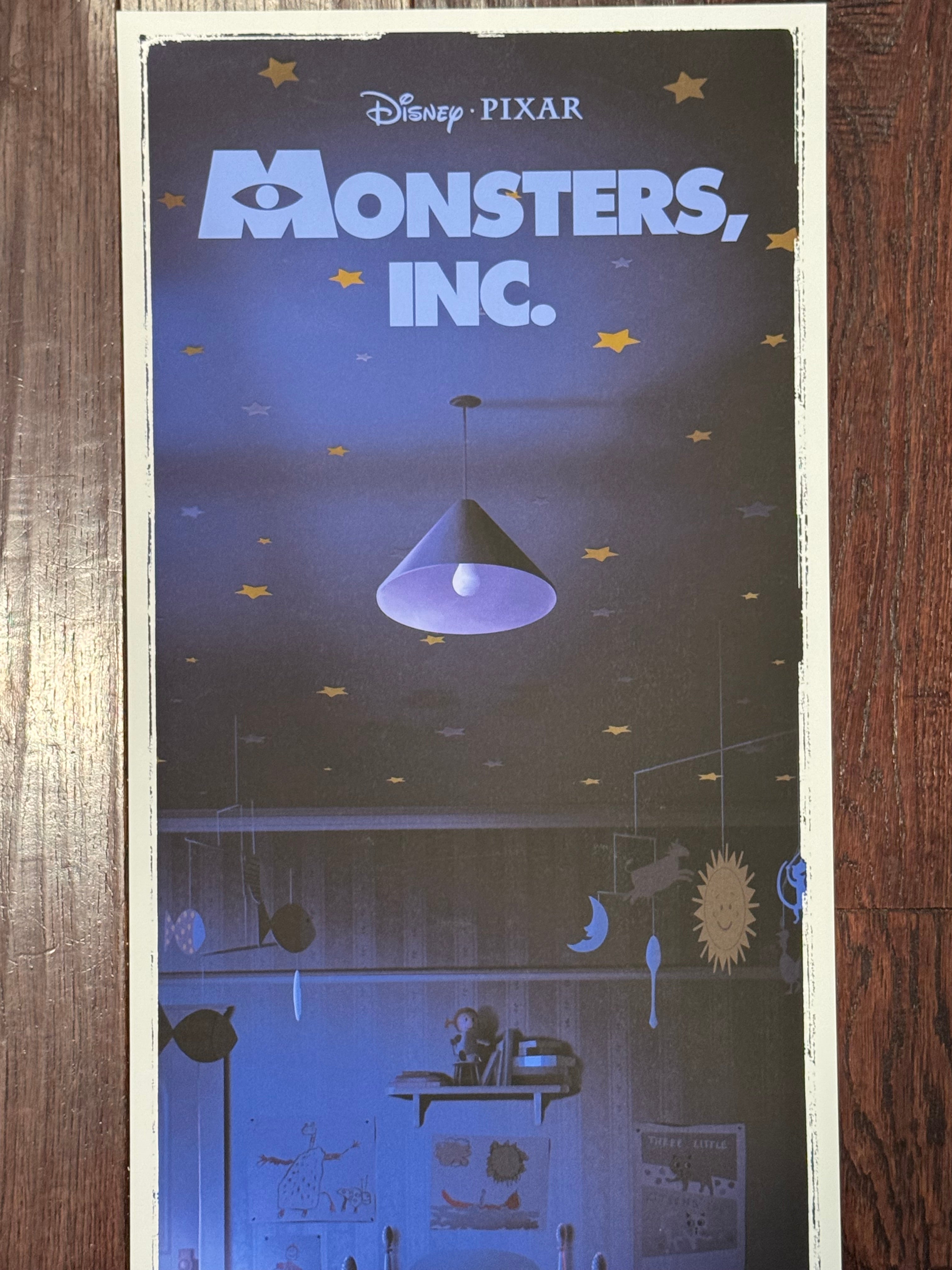Monsters Inc – Night by Ben Harman – Limited Edition Fine Art Print (38/100)