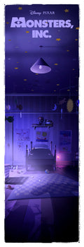 Monsters Inc – Night by Ben Harman – Limited Edition Fine Art Print (38/100)
